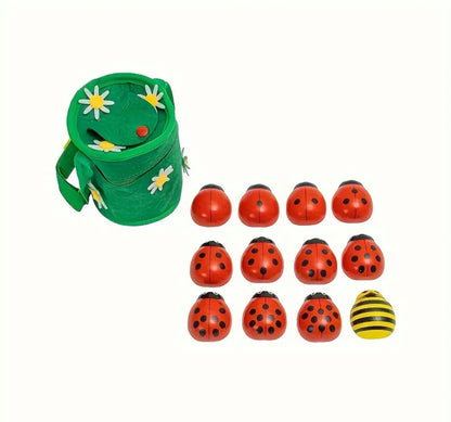 Wooden Counting Ladybug Set